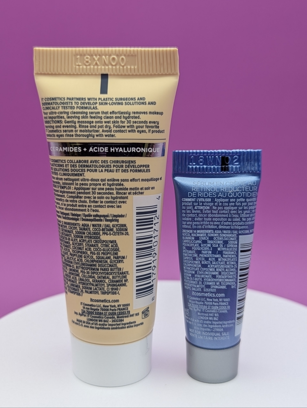 it Cosmetics Skincare Minis Confidence Cleanser & Creams x2 & Retinol Cream New - Picture 2 of 10